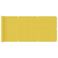Balkonscherm 75x400 cm HDPE geel