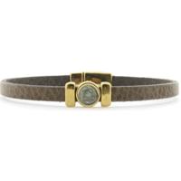 Qoss Taupe Armband Isabel Mosgroen | Goud - Maat S