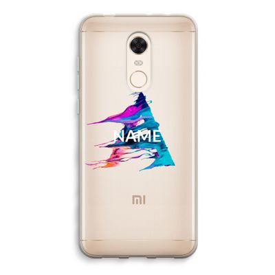 Abstract Spectrum: Xiaomi Redmi 5 Transparant Hoesje