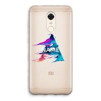 Abstract Spectrum: Xiaomi Redmi 5 Transparant Hoesje