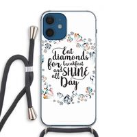 Diamonds: iPhone 12 Transparant Hoesje met koord