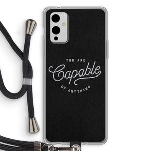 Capable: OnePlus 9 Transparant Hoesje met koord