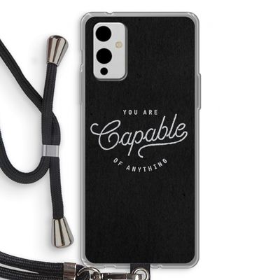 Capable: OnePlus 9 Transparant Hoesje met koord