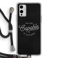 Capable: OnePlus 9 Transparant Hoesje met koord
