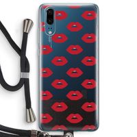 Lips: Huawei P20 Transparant Hoesje met koord
