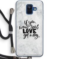 Partner in crime: Samsung Galaxy A6 (2018) Transparant Hoesje met koord