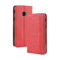 Magnetische gesp retro Crazy Horse textuur horizontale Flip lederen case voor Galaxy Xcover 4s/Xcover 4 met houder & kaartsleuven & fotolijstjes (roo