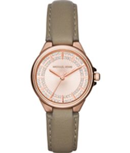 Horlogeband Michael Kors MK2435 Leder Beige 18mm