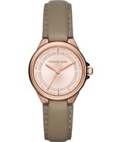 Horlogeband Michael Kors MK2435 Leder Beige 18mm