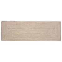 Tapijt Natuurlijk en wit 80 x 300 cm Jute