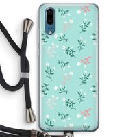 Small white flowers: Huawei P20 Transparant Hoesje met koord