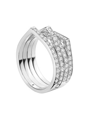 Repossi bague Antifer en or blanc 18ct et diamants - Argent