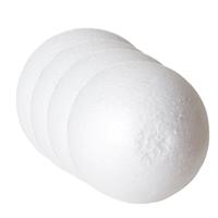 Piepschuim ballen/bollen- 4x - D15 cm - wit - DIY hobby/decoratie bal