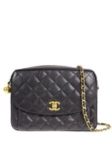 CHANEL Pre-Owned 1992 CC gewatteerde schoudertas - Zwart