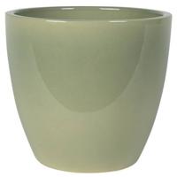 Steege Plantenpot|bloempot - keramiek - mosgroen - 20 x 19 cm