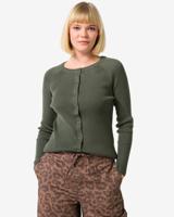 HEMA Damesvest Fara Donkergroen (donkergroen)