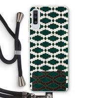 Moroccan tiles: Samsung Galaxy A70 Transparant Hoesje met koord