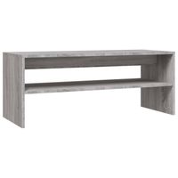 vidaXL Salontafel 100x40x40 cm bewerkt hout grijs sonoma eikenkleurig - thumbnail