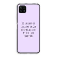 Gek: Samsung Galaxy A22 5G Transparant Hoesje Gek: Samsung Galaxy A22 5G Transparant Hoesje
