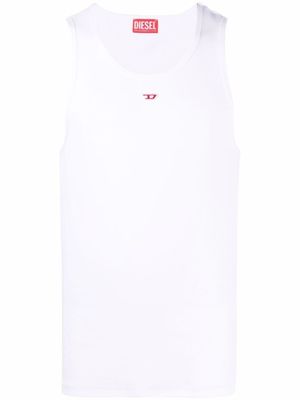 Diesel débardeur T-Lifty-D à logo brodé - Blanc