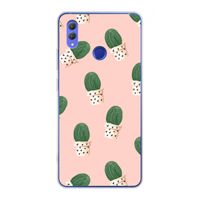 Cactusprint roze: Honor Note 10 Transparant Hoesje Cactusprint roze: Honor Note 10 Transparant Hoesje