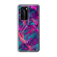 Pink Clouds: Huawei P40 Pro Transparant Hoesje