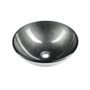 Waskom Sapho Beauty Rond 42 cm Metallic Donker Grijs
