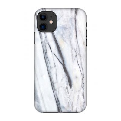 Gestreepte marmer: Volledig geprint iPhone 11 Hoesje