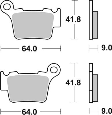 BREMBO Remblokken, voor de moto, Off Road Gesinterd Metaal 07BB27SD