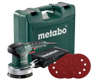 Metabo SXE 3125 Set excenterschuurmachine 310w 125mm | in koffer + 25 schuurbladen - 690921000