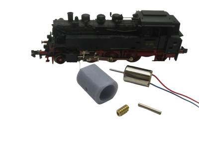 micromotor nf027G N ombouwset voor Fleischmann BR 64 (DB DR DRG BBÖ), ÖBB Rh 64