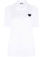 Comme Des Garçons Play polo à logo Heart - Blanc - thumbnail