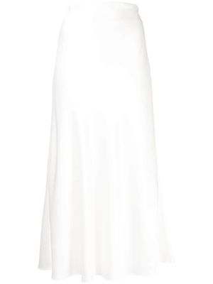 Galvan London jupe mi-longue évasée - Blanc