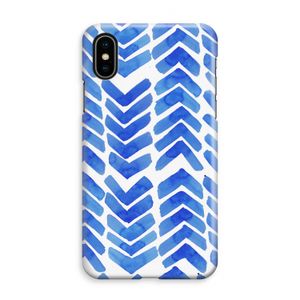 Blauwe pijlen: iPhone XS Max Volledig Geprint Hoesje