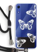 White butterfly: Honor Play 8A Transparant Hoesje met koord
