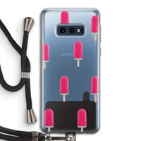 Waterijsje: Samsung Galaxy S10e Transparant Hoesje met koord Waterijsje: Samsung Galaxy S10e Transparant Hoesje met koord