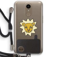 Kleine leeuw: LG K10 (2017) Transparant Hoesje met koord