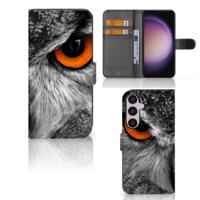 Samsung Galaxy S24 Plus | Telefoonhoesje | Met pasjeshouder | Uil