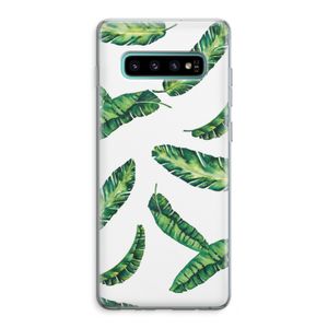 Lange bladeren: Samsung Galaxy S10 Plus Transparant Hoesje