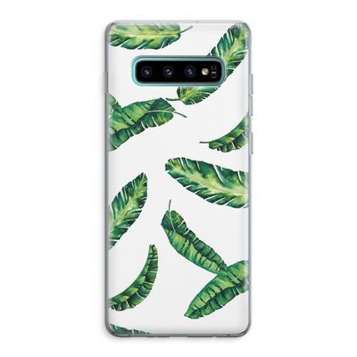 Lange bladeren: Samsung Galaxy S10 Plus Transparant Hoesje