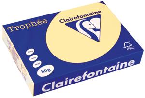 Clairefontaine Trophée gekleurd papier, A4, 80 g, 500 vel, kanariegeel