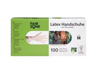 Fair Zone Latex Gloves Wegwerphandschoenen Wit Rubber 1 stuk(s) - thumbnail