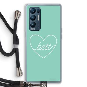 Best heart pastel: Oppo Find X3 Neo Transparant Hoesje met koord