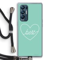 Best heart pastel: Oppo Find X3 Neo Transparant Hoesje met koord