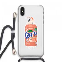 S(peach)less: iPhone XS Max Transparant Hoesje met koord