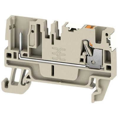 Weidmüller 2675820000 Doorgangsserieklem Push-In-klem, Steekaansluiting Donkerbeige 100 stuk(s)
