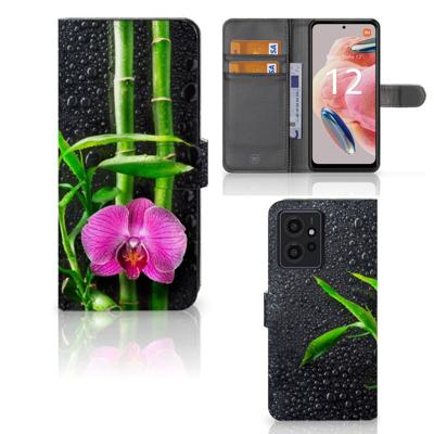 Xiaomi Redmi Note 12 4G Hoesje Orchidee | Portemonnee hoesje Xiaomi Redmi Note 12 4G Hoesje Orchidee | Portemonnee hoesje