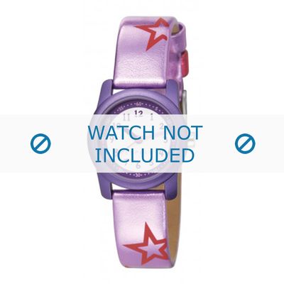 Esprit horlogeband ES000FA4-40PA / 000FA4038 / 000FA4 Leder Paars