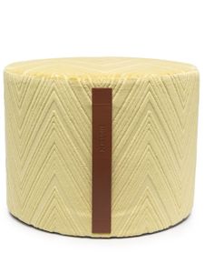 Missoni Home tabouret à motif zigzag - Vert