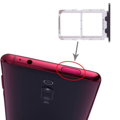 SIM-kaart lade + SIM-kaart lade voor Xiaomi Redmi K20 (zwart)